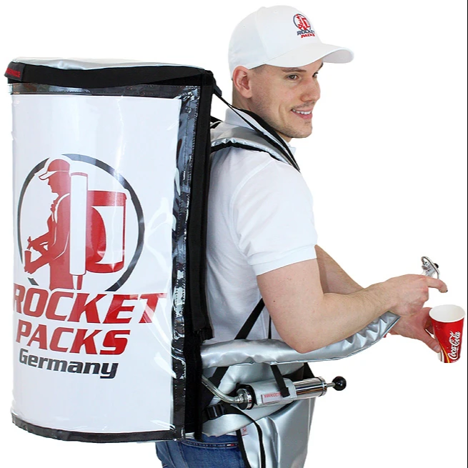 
Rocketpacks portable backpack water dispenser for 19 Liter Beer Cola Coffee - vendor vending seller hawker mobile portable 