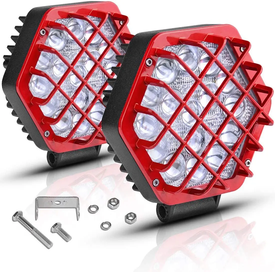 卡车灯光前后方向停车灯48w圆形方形汽车lamp12v 24v 48w led工作灯