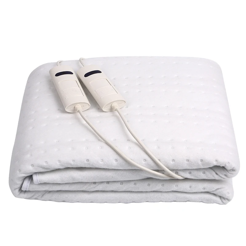 220v 160*140cm Heated Underblanket Dual Controller Twin Bed Double