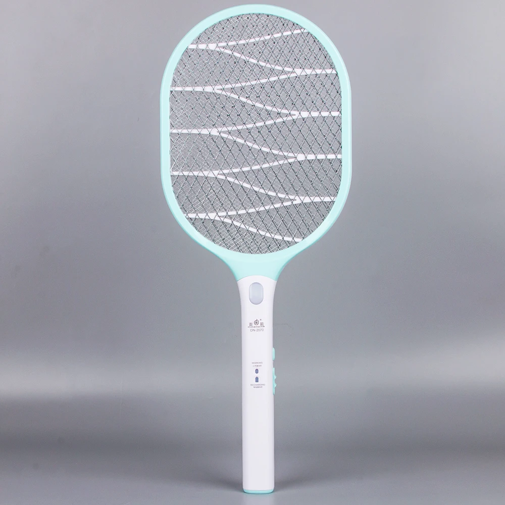 Factory Wholesale Electric Rechargeable Fly Mosquito Swatter Bat Racket Hitting Killer Led Light