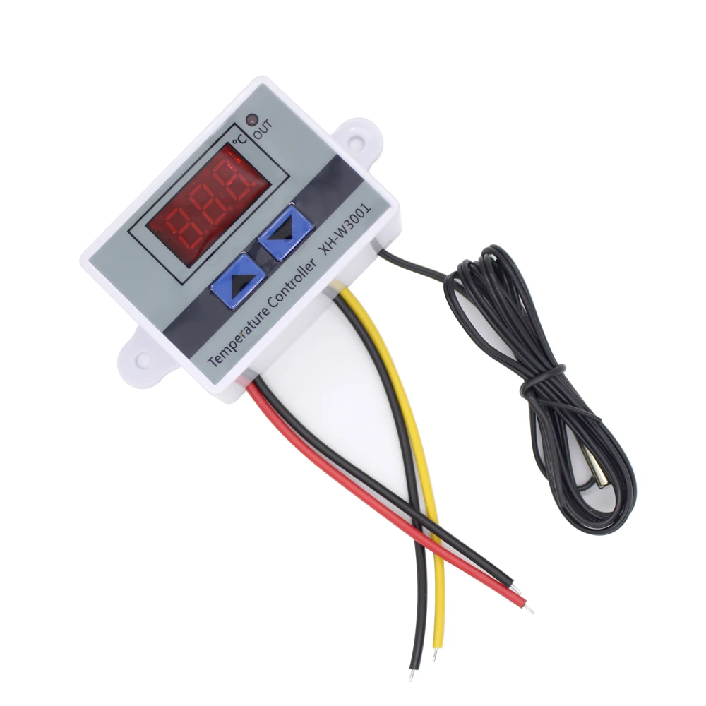 2 Liukouu XH-W3001 Commutateur de thermostat à régulateur de température numérique avec sonde de capteur étanche 