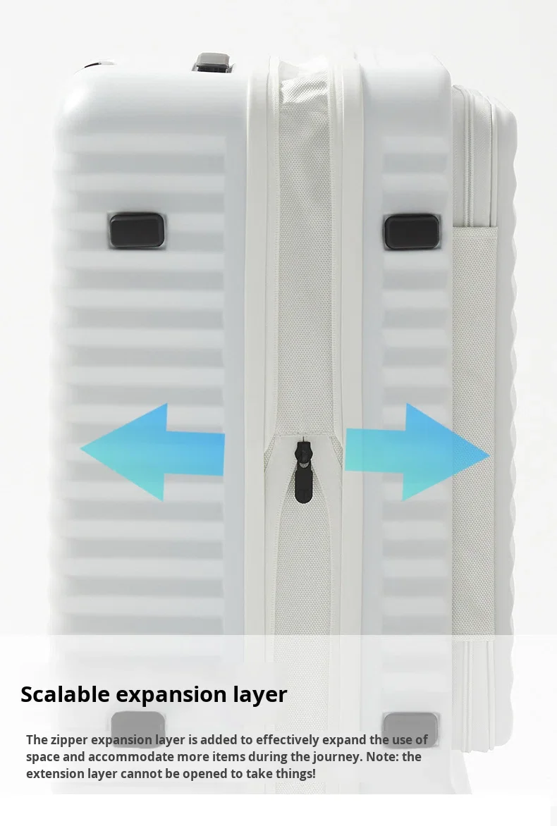 product 20 24 28 inch suitcase travel trolley case universal wheel tsa lock front opening expandable retractable luggage-12