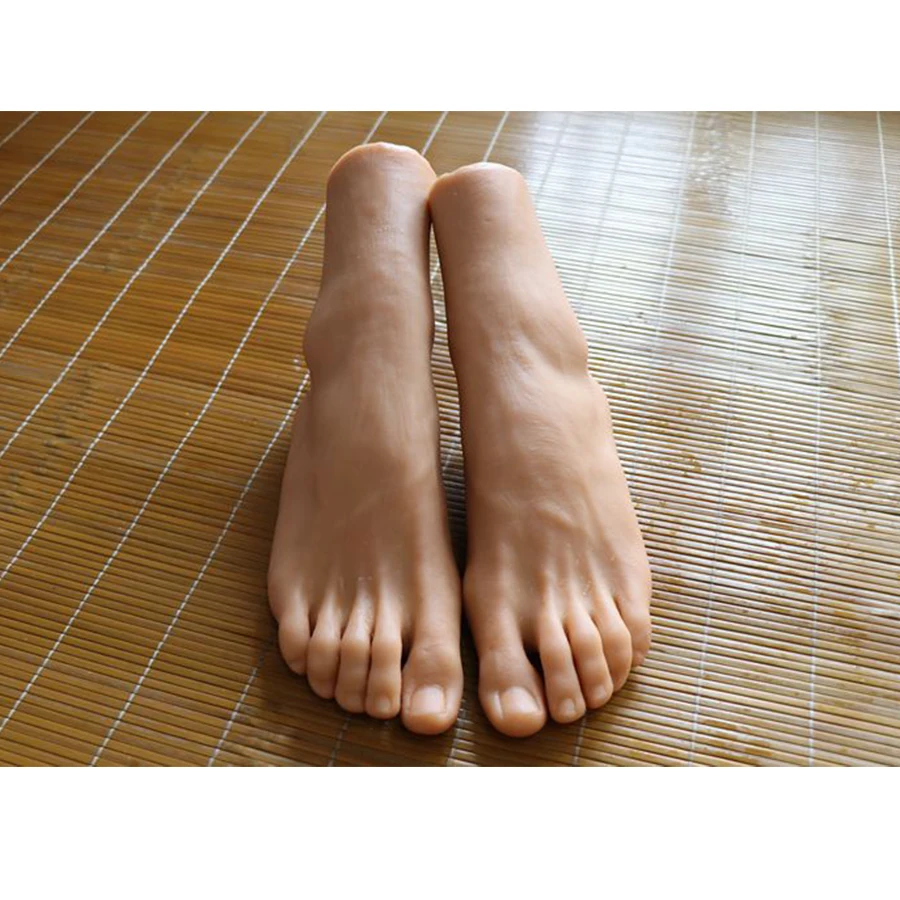 Simulation Nail Practice Foot Fa Ke Feet Fetish Silicone Foot Model