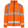 Hi Vis Orange Compound Safety Reflective Sotshell Jacket