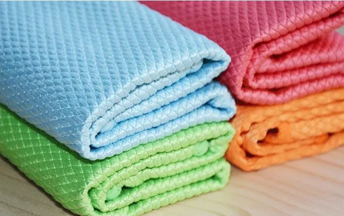 fish scale dish cleaning towel 