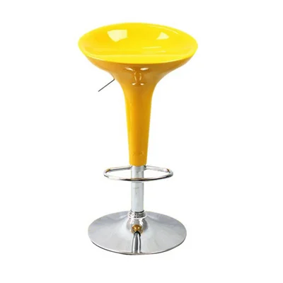 Modern Stainless Steel Orange Barstool Acrylic Seat Barstool He-2124 ...