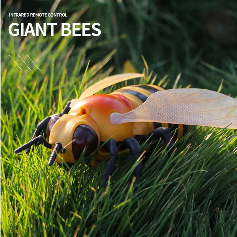 批发热卖创意人造昆虫塑料遥控苍蝇瓢虫红外遥控玩具儿童玩具