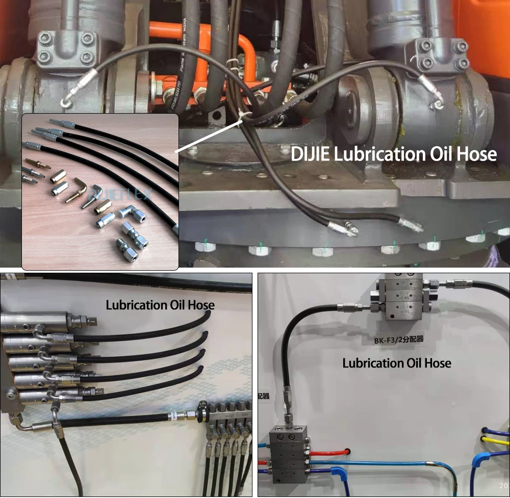 High Pressure Colored Grease Line 8mm Nylon Tube Tubing Lubrication