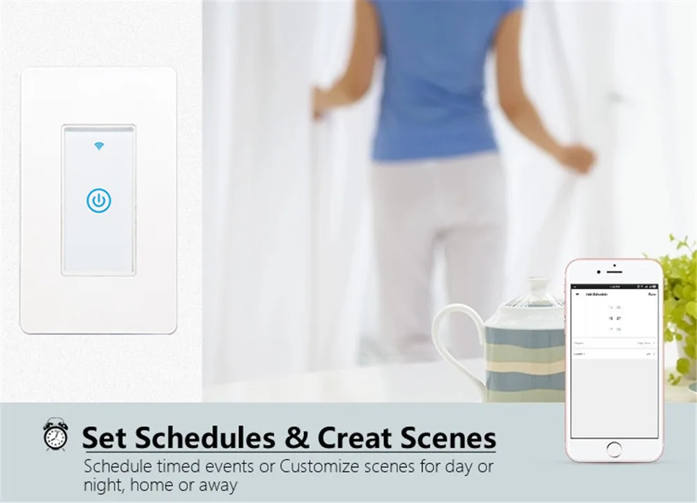 2GANG US Zigbee Switch/Smart Wireless Light Switch Zigbee Touch Switch Compatible with Alexa/GoogleHome/IFTTT - ANKUX.COM