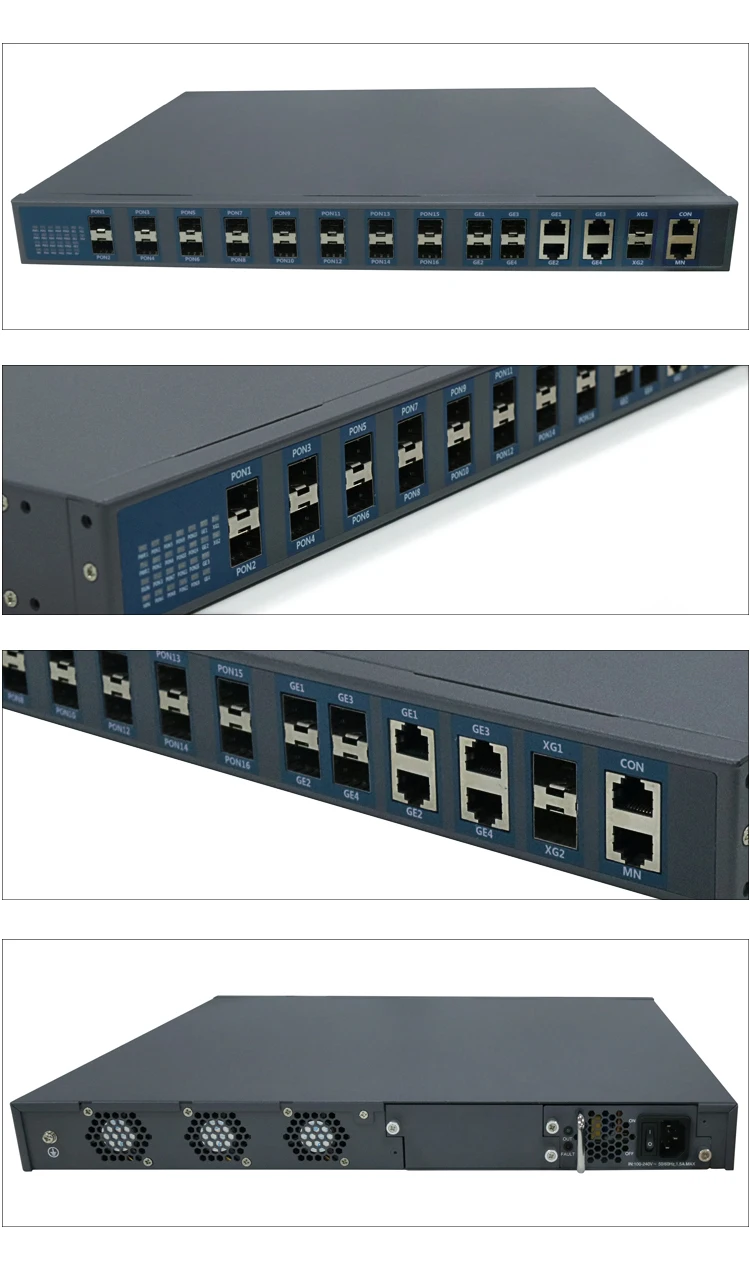 深圳工厂价格 ftth 光纤 16 个 pon 端口 gpon olt