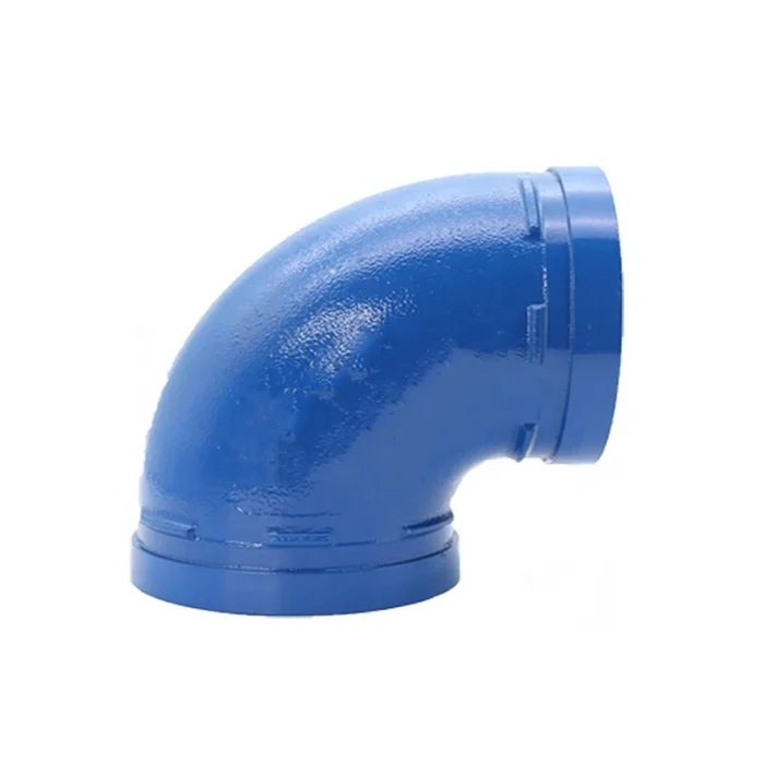 Ductile Iron Grooved Pipe Fittings 90 Degree Grooved Long Radius Elbow