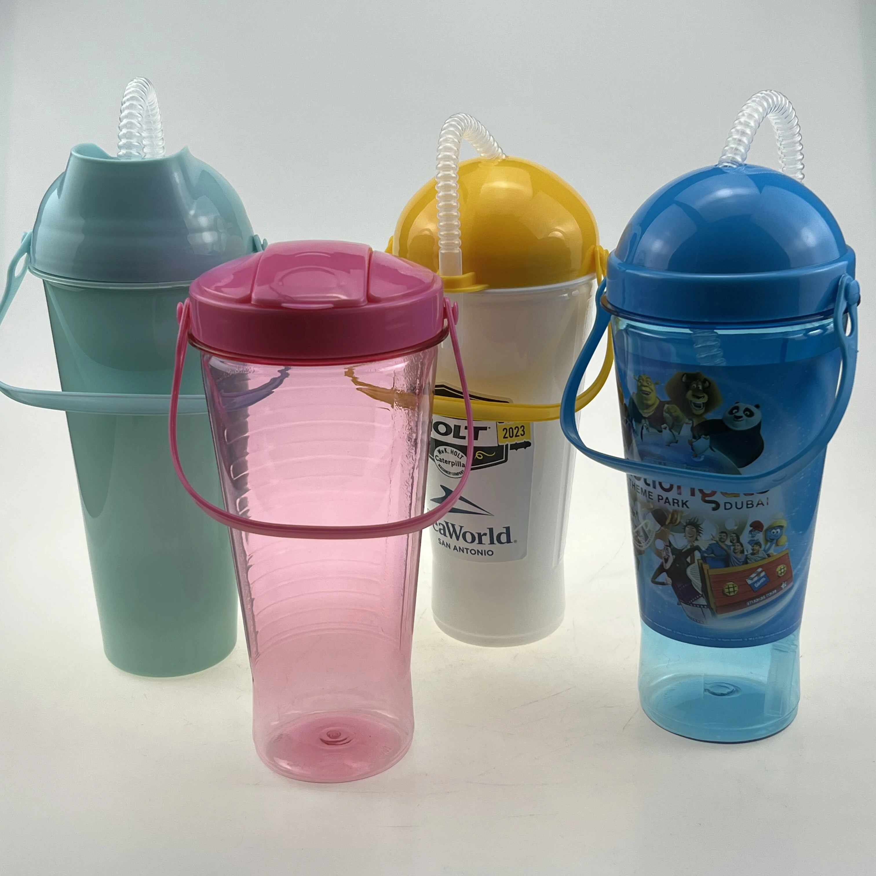 Customized Amusement Park Themed Portable Pet Transparent Plastic Cups ...