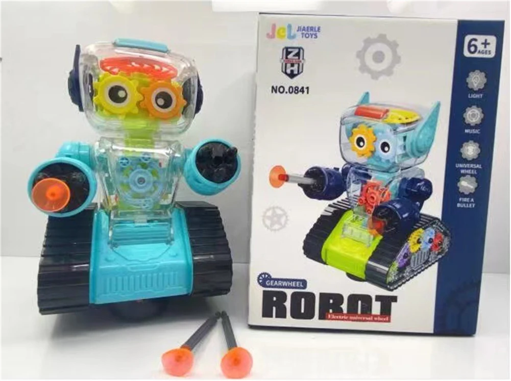 New Children's Educational Electric Slide Transparent Gear Universal