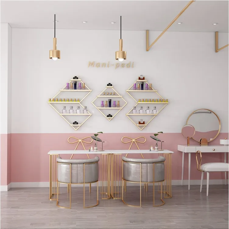 Iron Mesh Home Wall Storage Rack With Hook Wood Wall Shelf