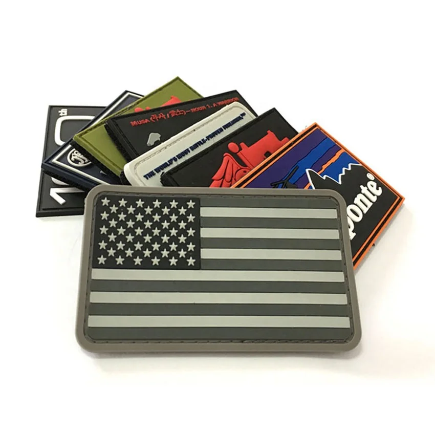 
Hot sale No MOQ Custom PVC patch 