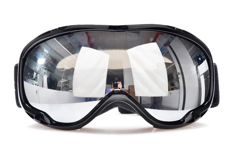 silver lens ski goggles