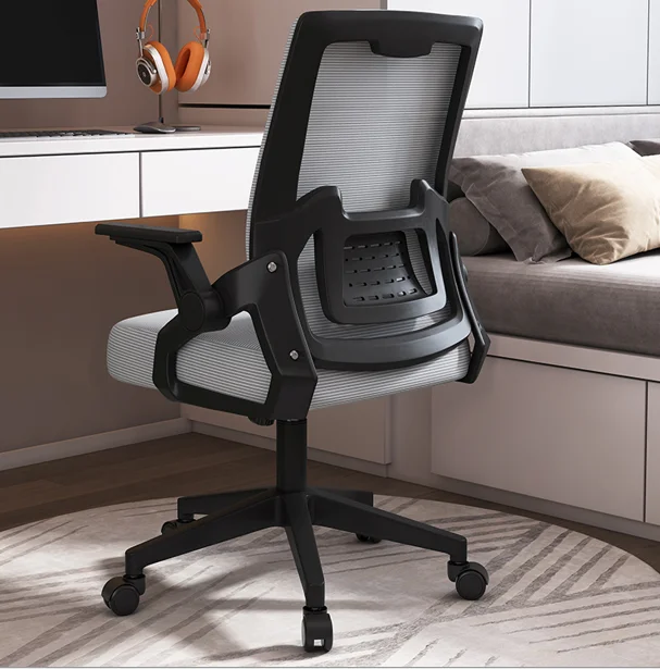 Commercial Grade Contemporary Ergonomic Office Chair-Heavy Duty Mesh Swivel Task Chair with Flip-up Armrests & Lumbar Support manufacture