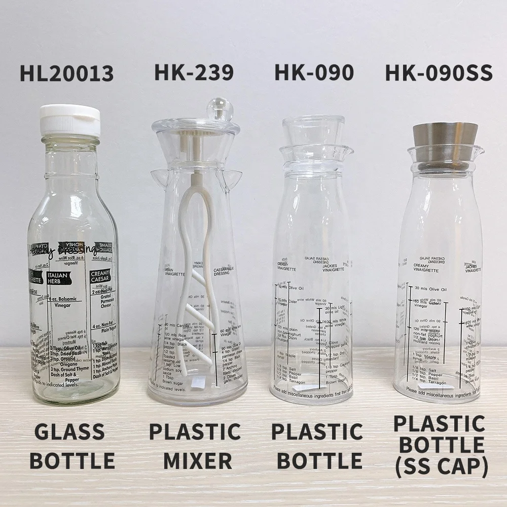 [holar] Taiwan Made Glass Measuring Salad Dressing Bottle Shaker Buy