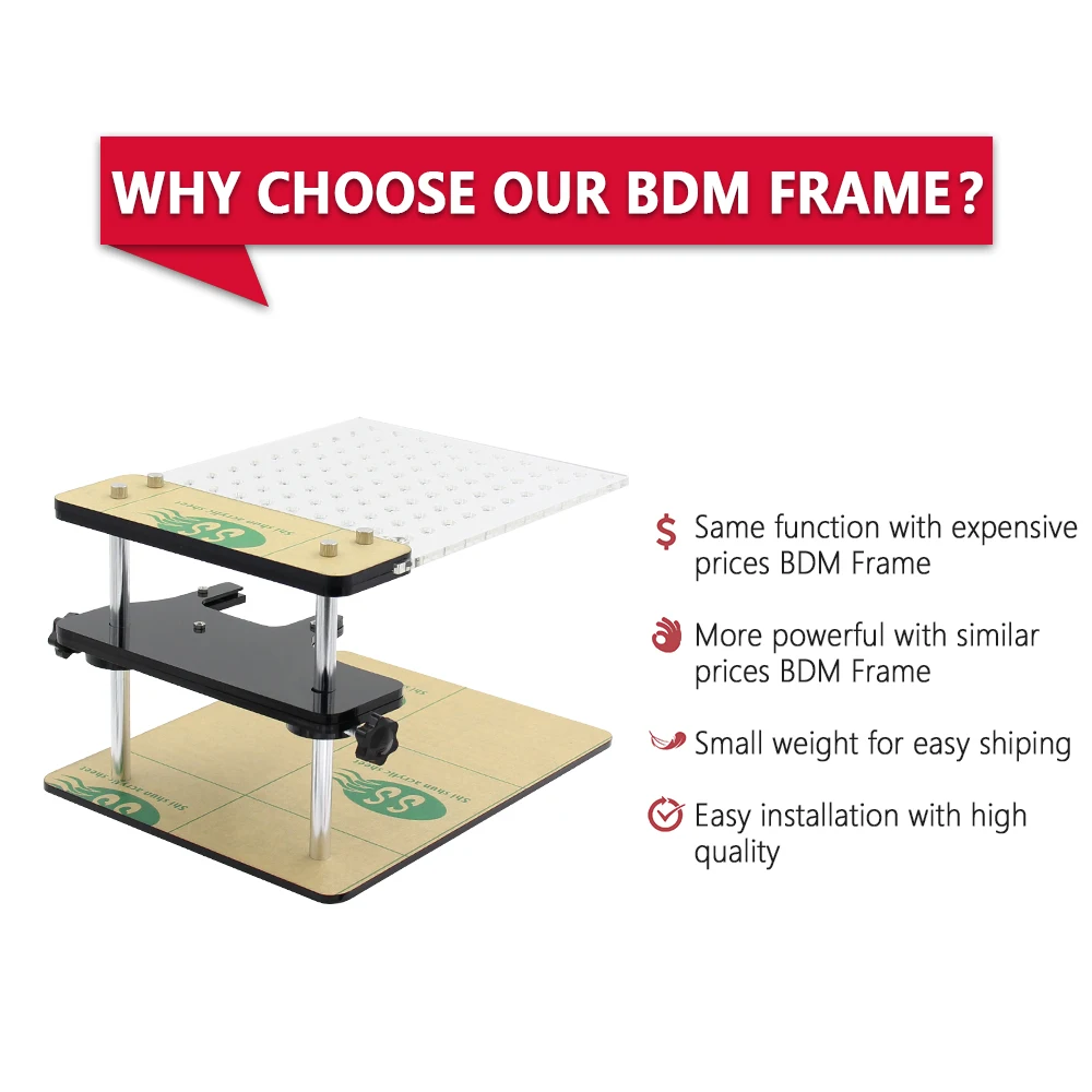 New LED BDM Frame Multi-function Car ECU Brush Writing Test Stand Support ECU Programmer Tool
