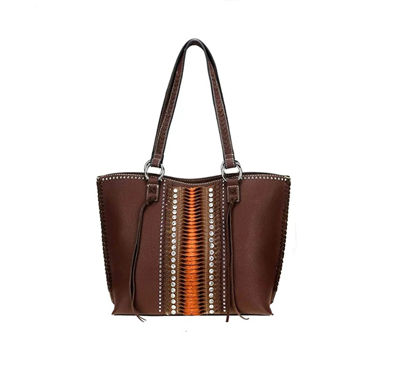 Large Leather Concealed Carry Purse Tote Bag For Women Western ...