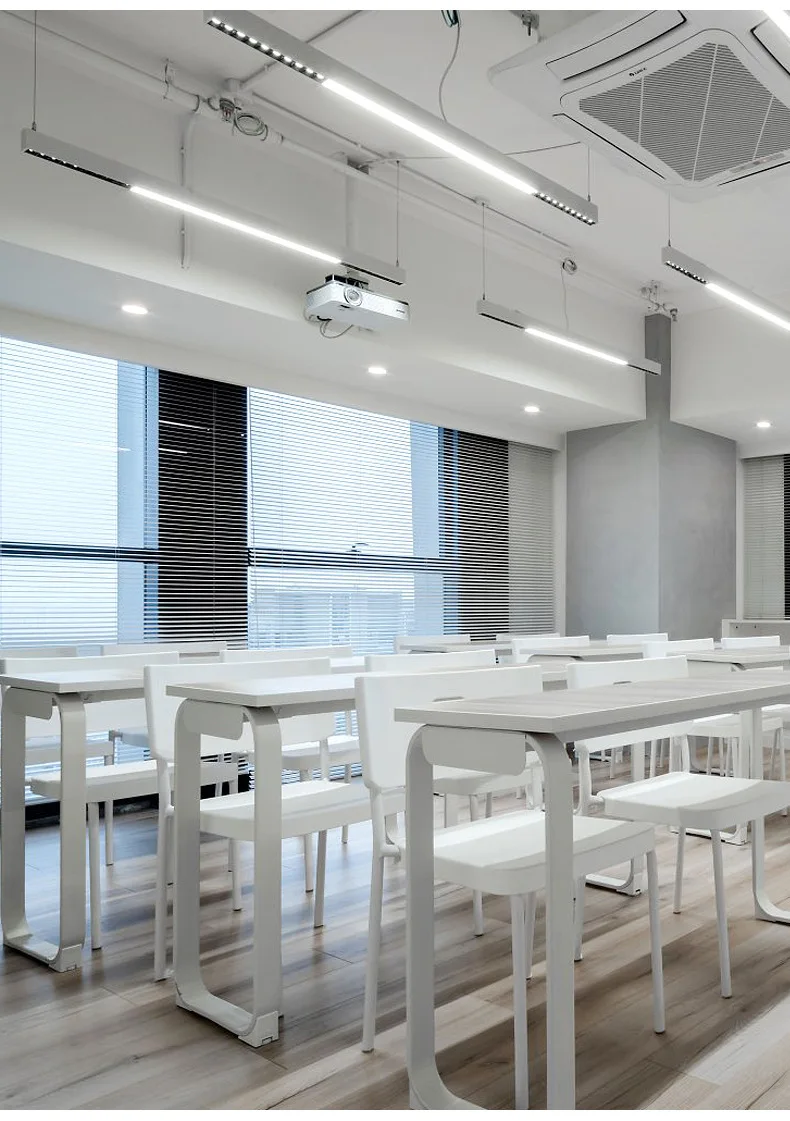 product grid pendant light strip eye protection aluminum alloy 6000k ra90 1200mm office lighting minimalist design-12