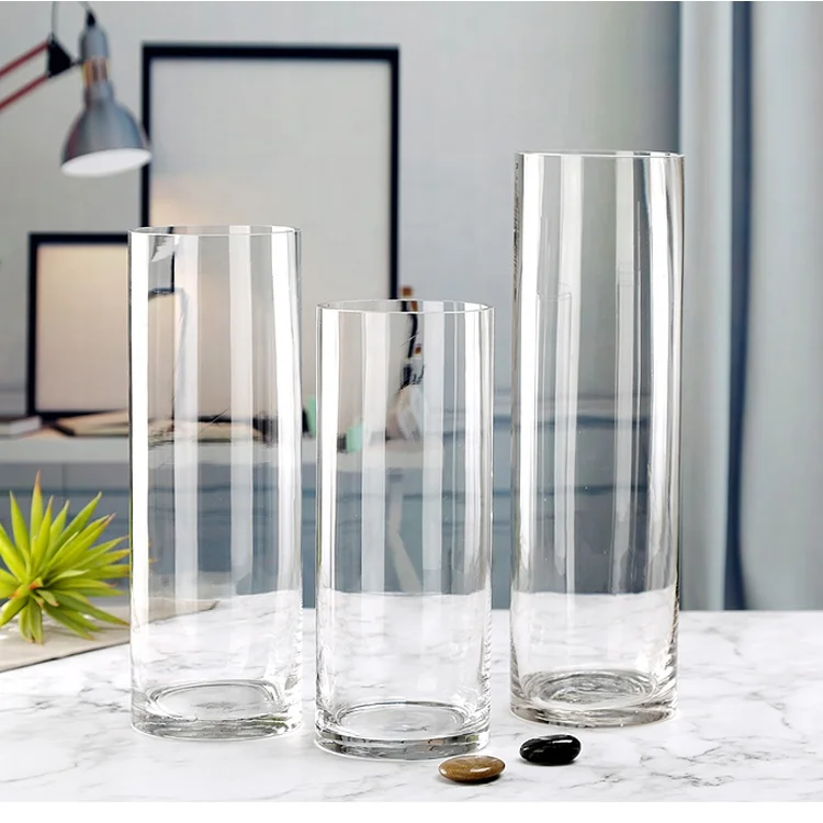 Wholesale Clear Glass Cylinder Candle Vase For Home Decoration Buy