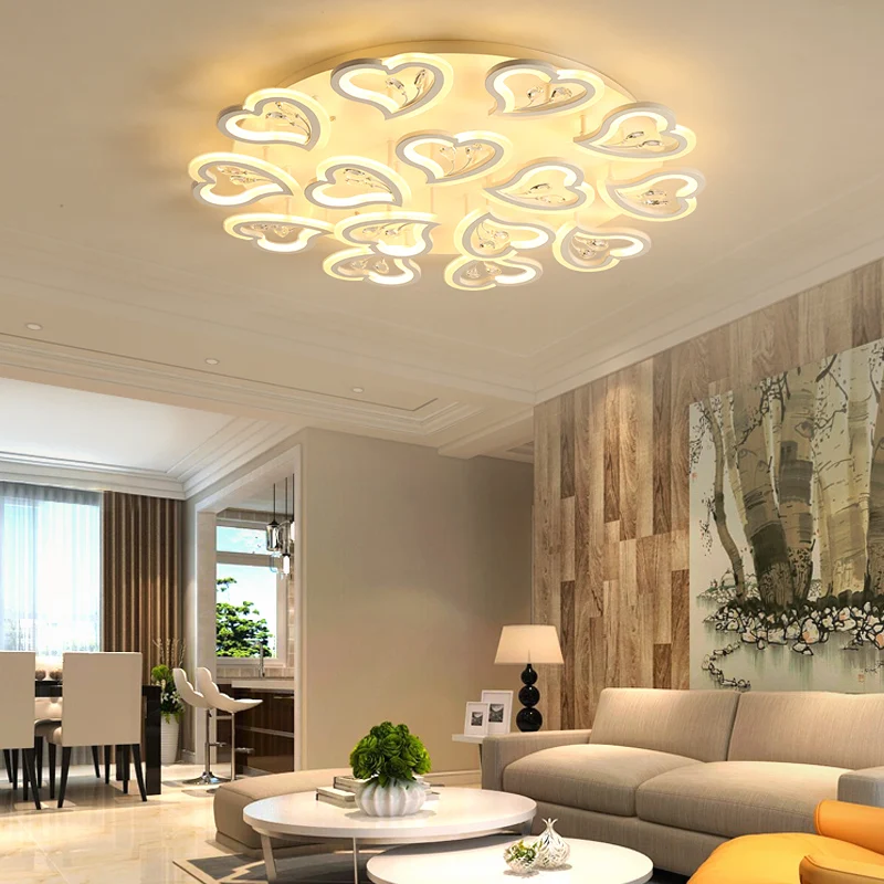 China Supplier Contemporary style led ceiling lamp Acrylic aluminum ceiling lights lighting for living room hotel office