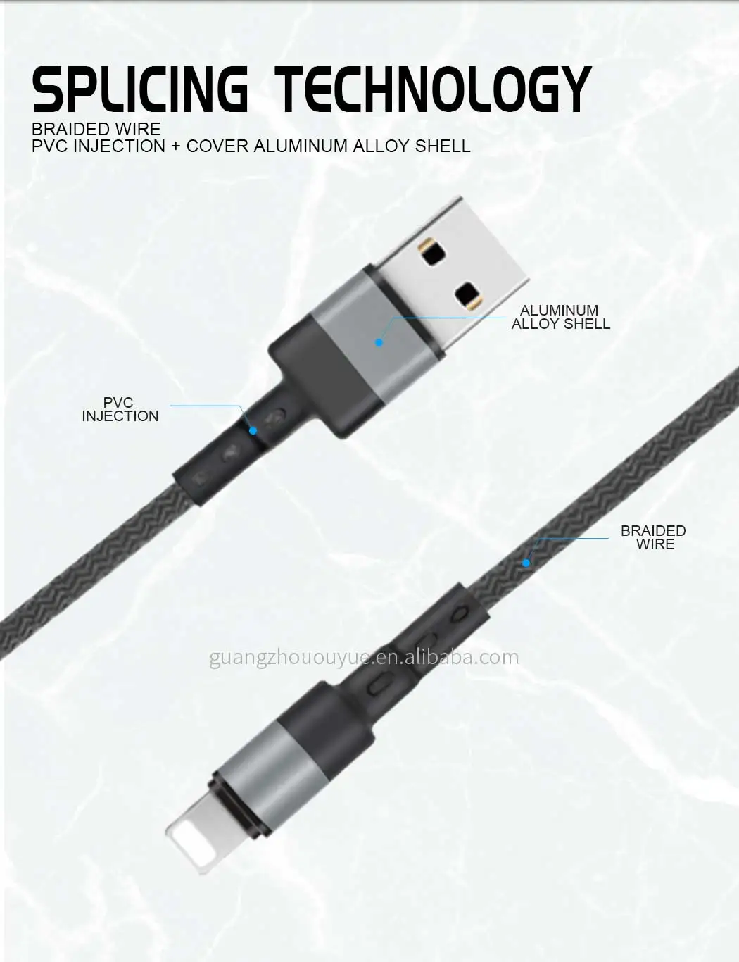 3 In 1 Micro USB Type C Multi Charger Cable for Xiaomi Samsung Mobile Phone 8-PIN USB Cord USB-C Charging Cable - ANKUX.COM