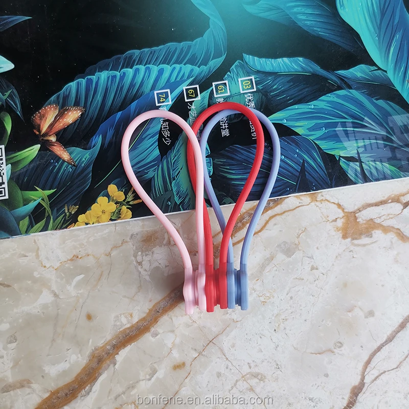 19cm Star Strong Silicone Twist Ties /silicone Cable Wraps