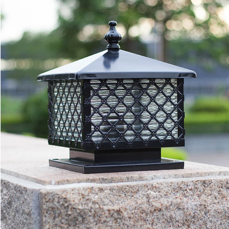 Waterproof Aluminium Pillar Lamp Door Column Light Outdoor Fence landscape Lights