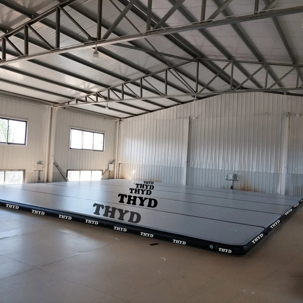 product inflatable sports floor for gymnastics taekwondo wrestling karate cheerleading tumbling yoga training for multi sport gymnasiums-0