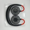 Hand Free USB Personal Fan- Portable Handheld Mini LED,Fan Headphone Design Lazy Neckband Fan Internal Rainbow with White Light
