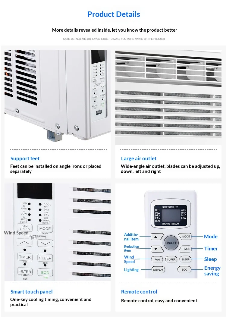 Window Air Conditioner, Inverter, 1P1.5, 2P - detail 34