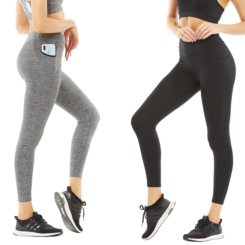 Ladies Yoga Pants Custom Logo Tummy Control Seamless Activewear Workout ...