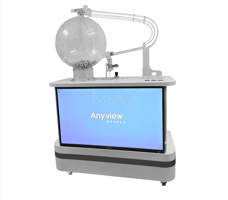 Air Blowing Type 43 Inch Lcd Lotto Lucky Draw Machine Lottery