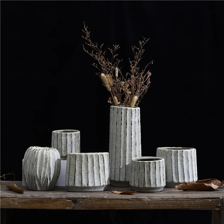 Modern Unique Design Living Room Decoration Vase Large Ceramic Flower