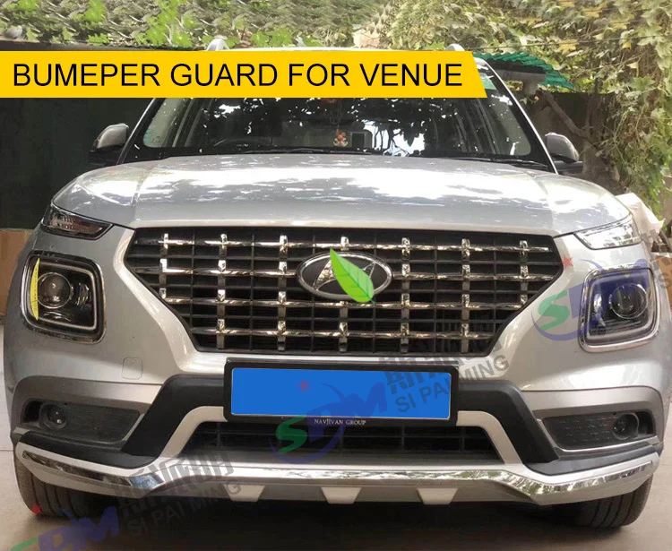 Spm Front And Rear Bumper Guard Protector For Hyundai Venue Buy Abs