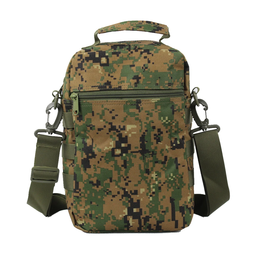 户外运动单肩军用军用单肩包多功能黑色cp色molle系统军用包战术单肩