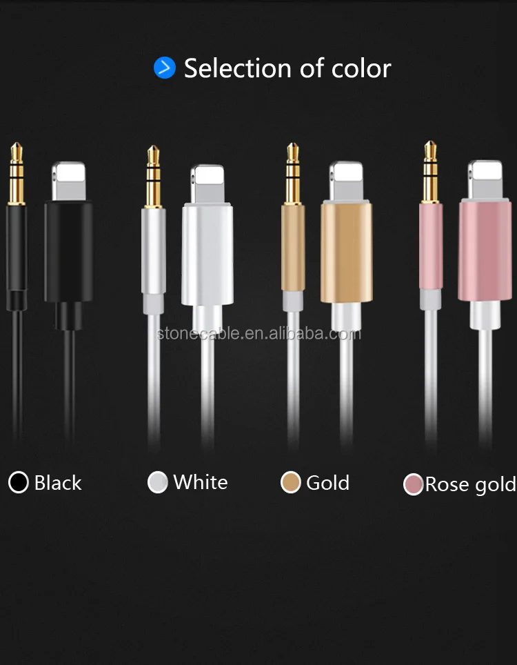 Premium For Lightning To Aux Cable For Iphone Headphone Home / Car