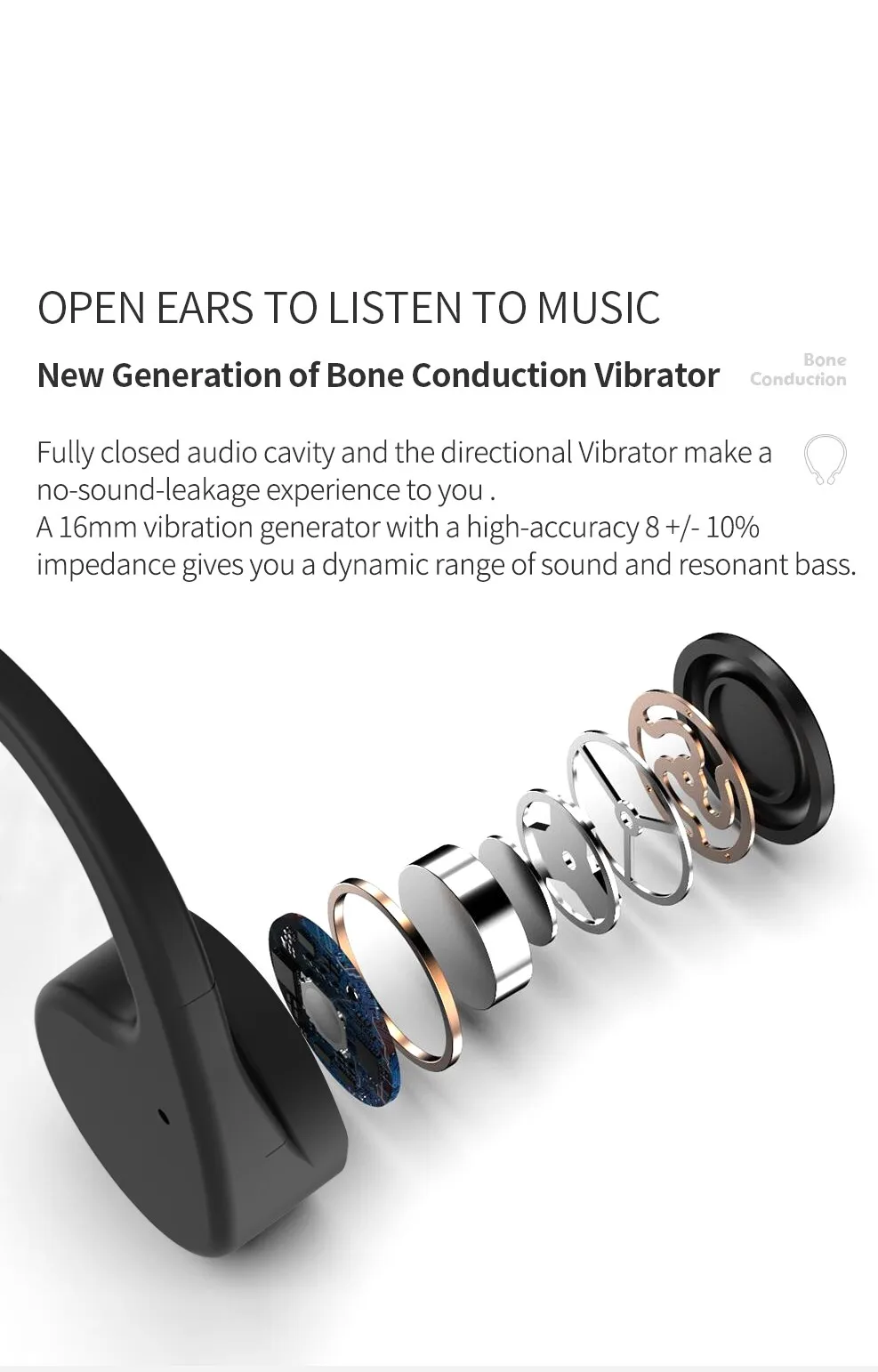 X3 bone conduction headset 2020 new arrival private label portable headphone for Webcaster anchor web celebrity - ANKUX.COM