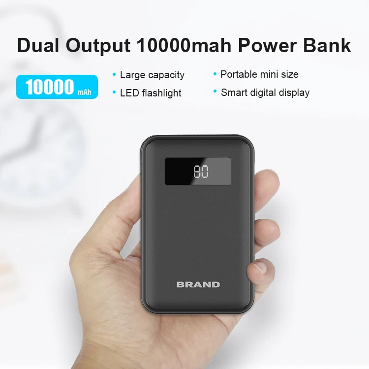 High Capacity Dual USB Mobile Phone Led Flash Light Power Bank 10000mah - ANKUX.COM