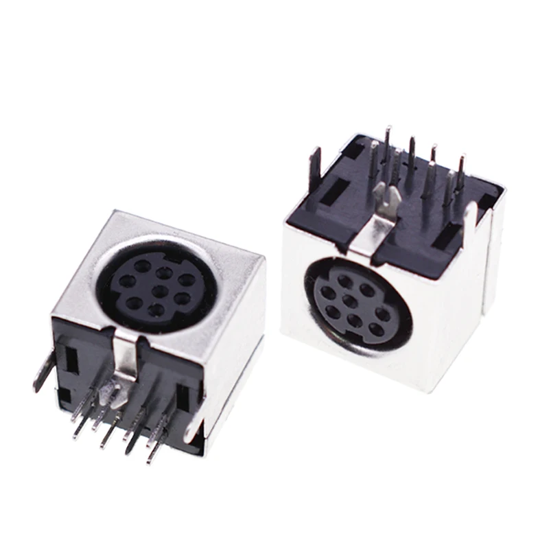 Din-803 Ps2 Socket Circular Din Jack Connector 8pins Contact Cores Mdc ...