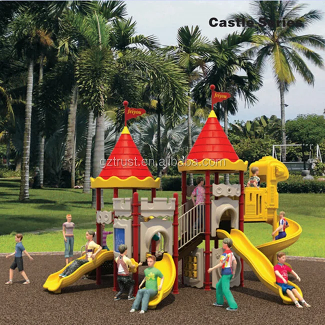 Kindergarten Plastic Swing Set Used Playground Slide For Sale Buy