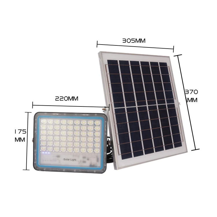 Super bright Solar Led flood light with remote control  security   night light High Lumen IP65 Waterproof Outdoor  flood lights