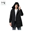 Customized supplier duck and luxury slim down jacket men's hood coats