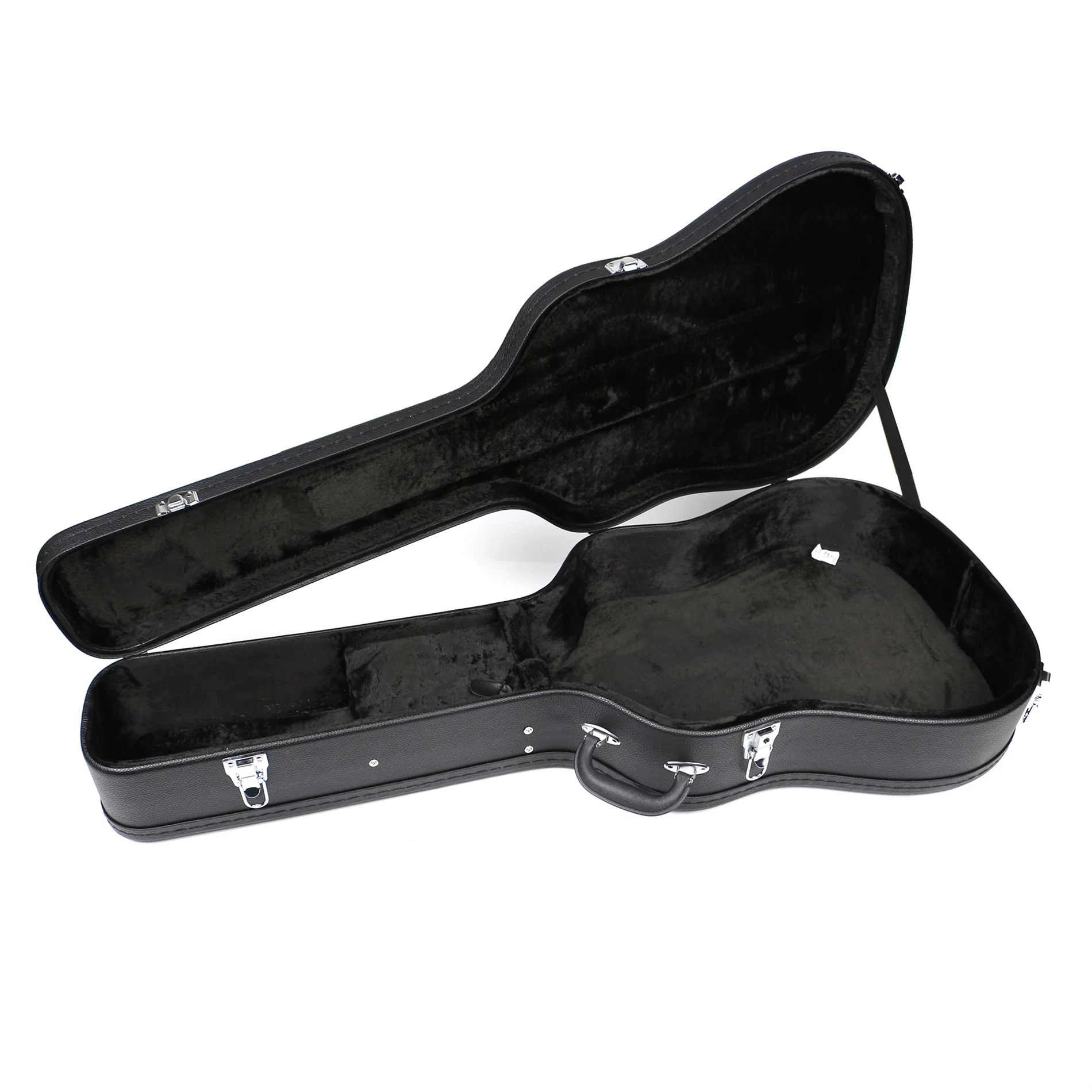 Guitar Hard Case Leather Acoustic Guitar Case Black Color Guitar Box ...