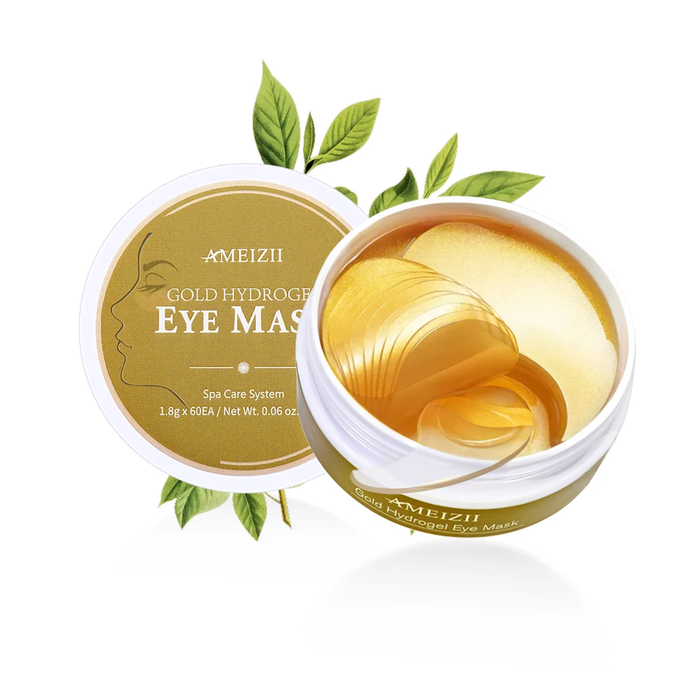 Gold Korean Eye Mask Sleep Masker Mata Under Eye Mask Anti Aging Eyemask Dark Circle Parche Ojo Hydrogel Eye Patch Pad Augenmask