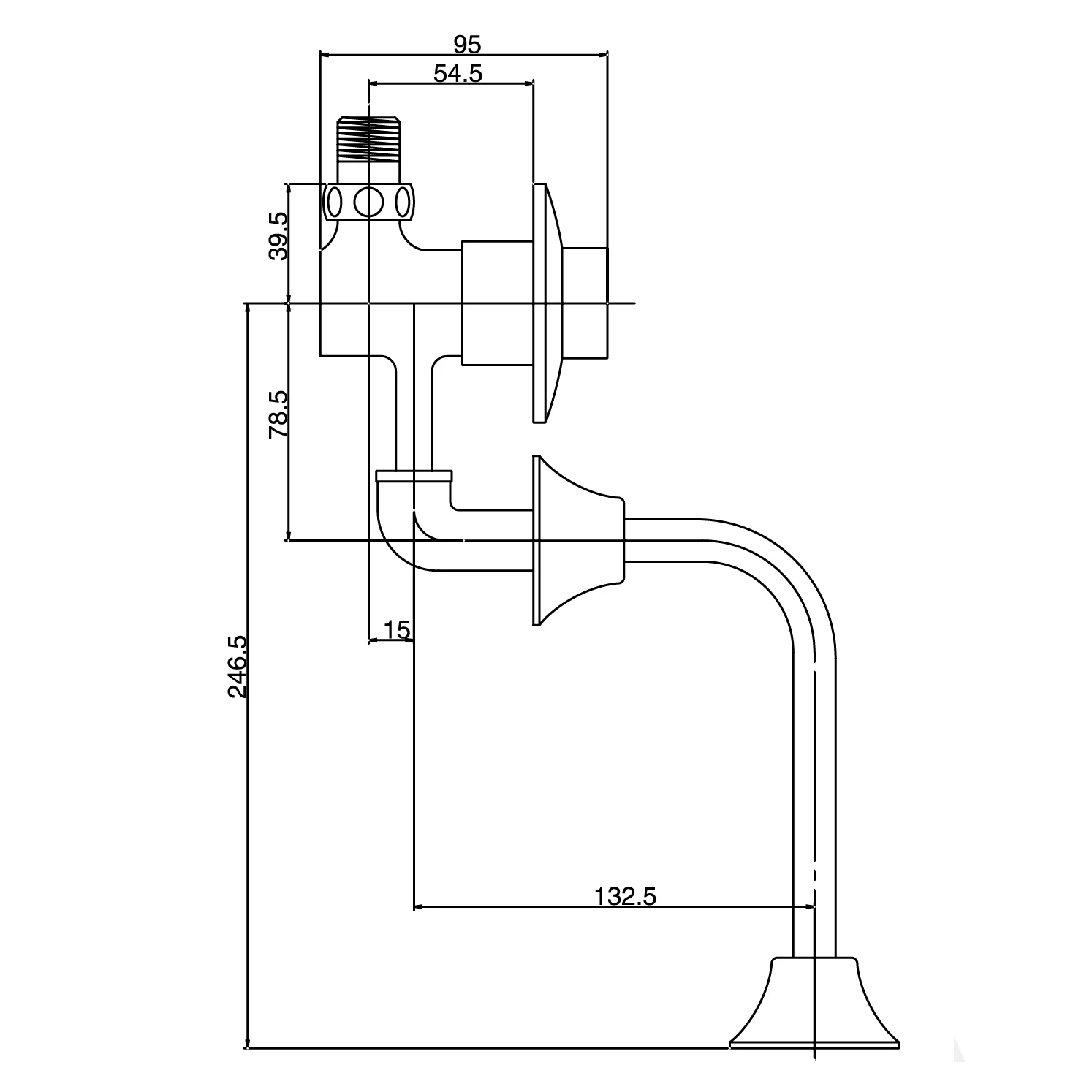 Concealed Urinal Flush Valve Self Closing Urinal Flush Valve Push