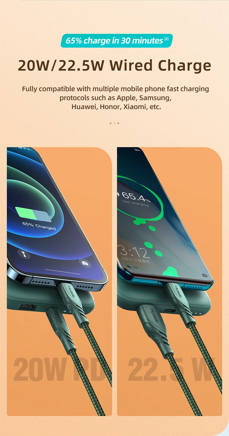 2021 new arrivals 20w 22.5w pd fast charger 10000mah magsafe wireless portable charger power bank magsafe charger - ANKUX.COM