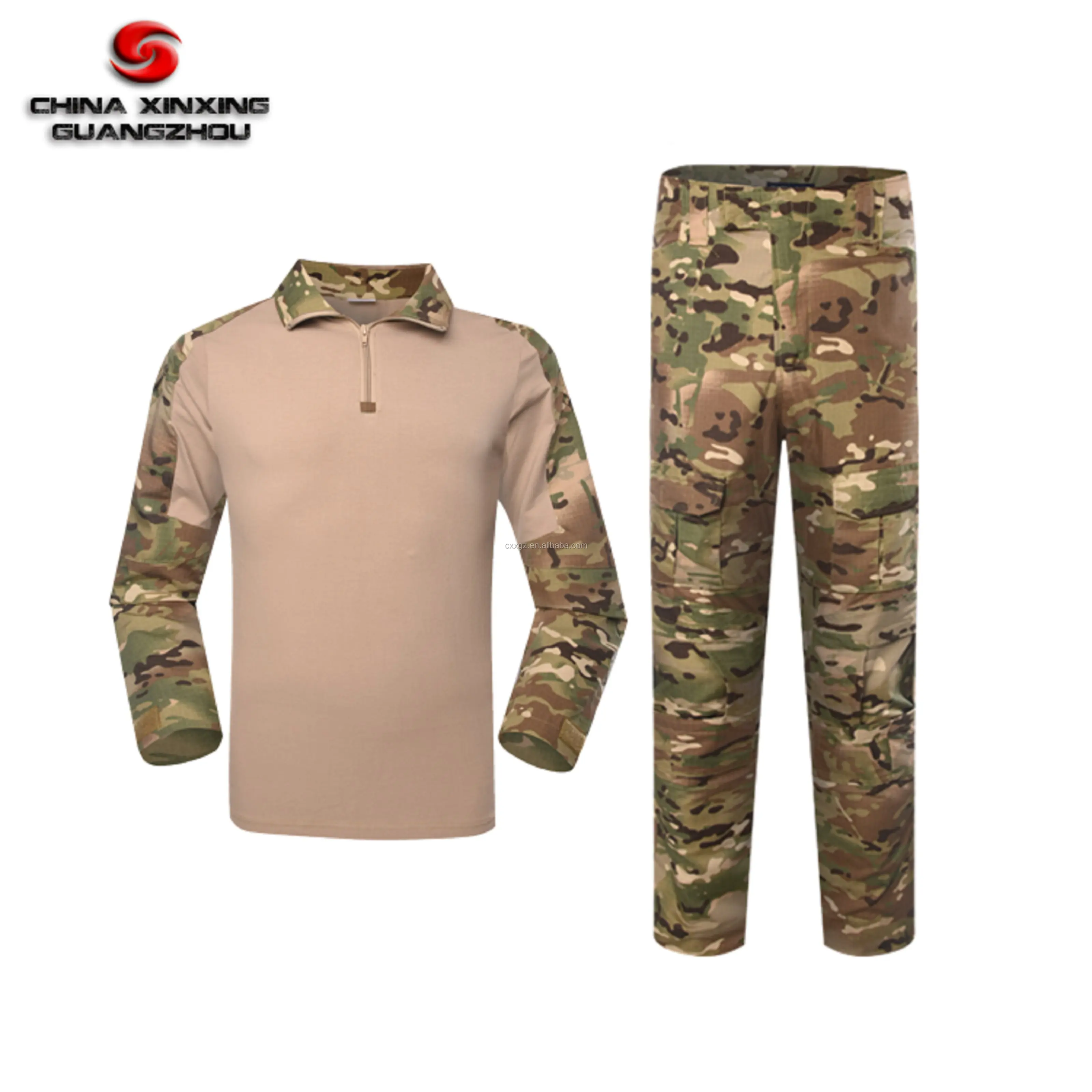 Multicam Elbow And Knee Protection Military Uniform Combat Frog Suit
